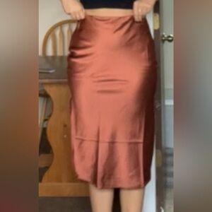 Princess Polly Pink Pencil Skirt Knee-Length Cocktail